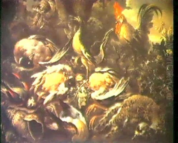 Uccelli Oil Painting by Felice Boselli