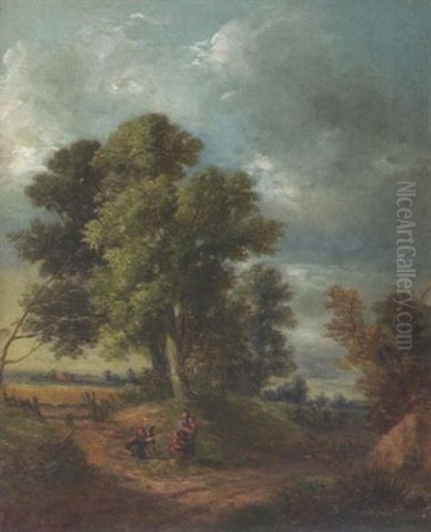 Sommerlandschaft Oil Painting by Wilhelm Boshart