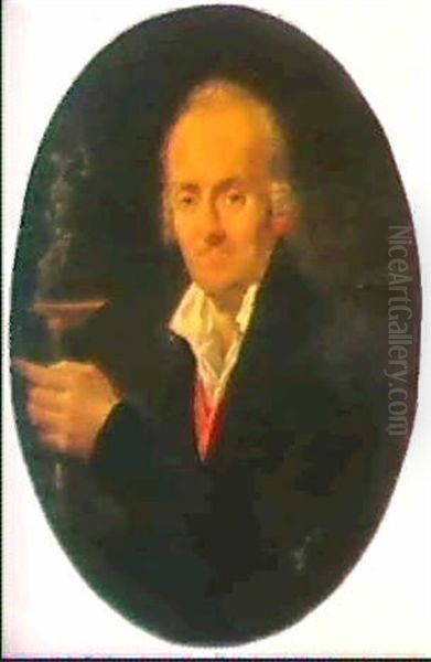 Portrait D'antoine De Mailly, Marquis De Chateaurenaud,     Tenant Une Figure De La Republique Oil Painting by Jean Baptiste Francois Bosio