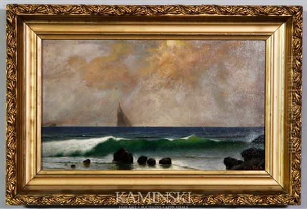 Sailing Offshore Oil Painting by Henry Wolcott Boss