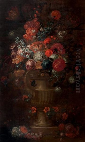 Vase De Fleurs Oil Painting by Jan-Baptiste Bosschaert