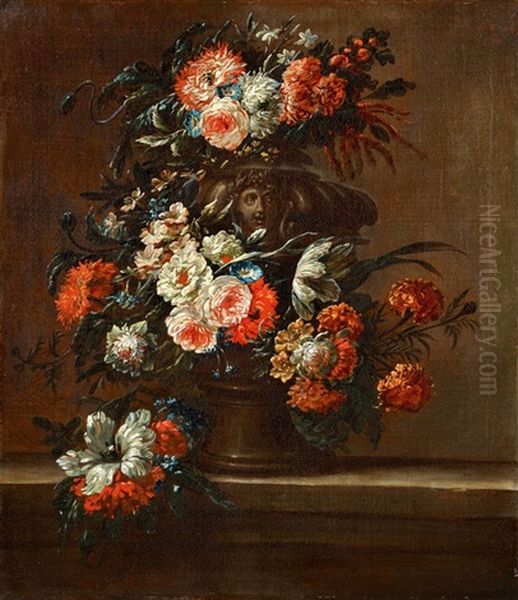 Floral Still Life Oil Painting by Jan-Baptiste Bosschaert