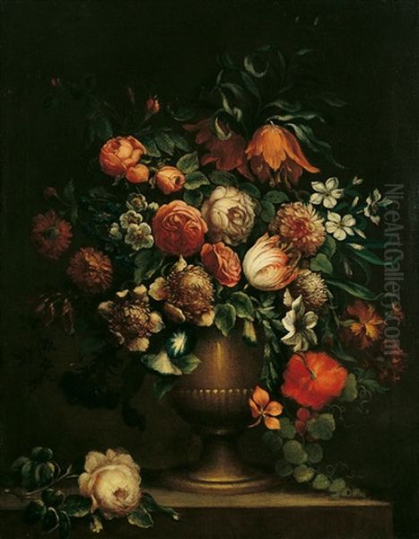 Blumenstillleben Oil Painting by Jan-Baptiste Bosschaert