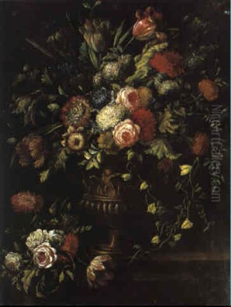 Stilleben Von Blumen Oil Painting by Jan-Baptiste Bosschaert