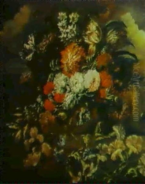 Bouquet De Fleurs Oil Painting by Jan-Baptiste Bosschaert