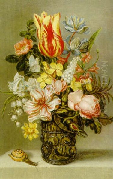 Blomsterstilleben Oil Painting by Johannes Bosschaert