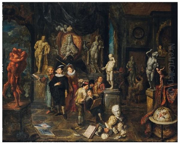 La Visite De L'atelier by Balthasar Van Den Bossche