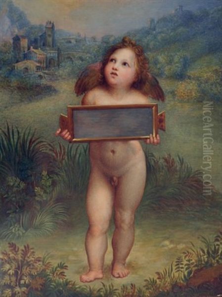 Putto Oil Painting by Ernst-Gotthilf Bosse