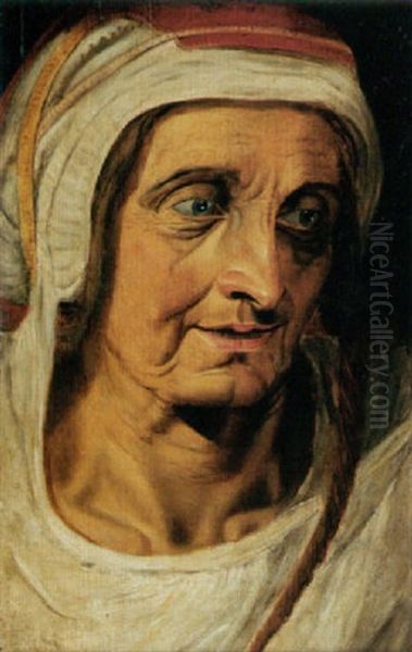 The Head Of An Elderly Woman Oil Painting by Ernst-Gotthilf Bosse