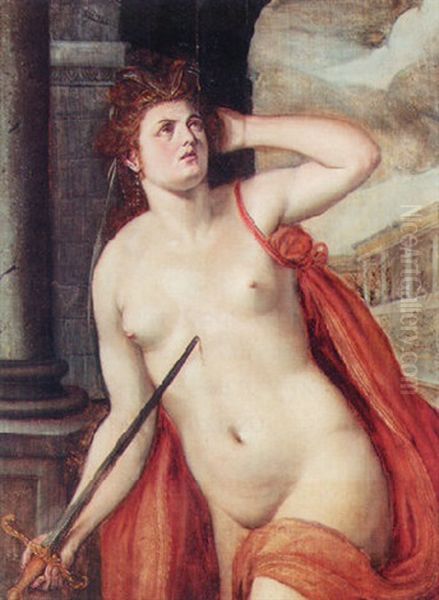 Lucretia Oil Painting by Ernst-Gotthilf Bosse