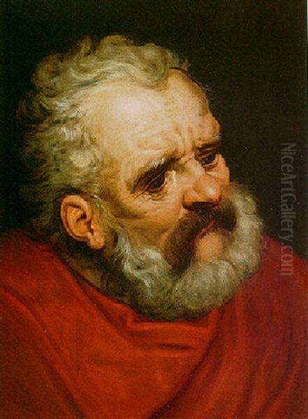 Head Of A Bearded Old Man Oil Painting by Ernst-Gotthilf Bosse