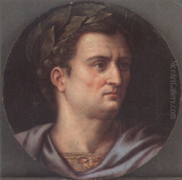 Portrait Of A Roman Emperor, Bust Length Oil Painting by Ernst-Gotthilf Bosse