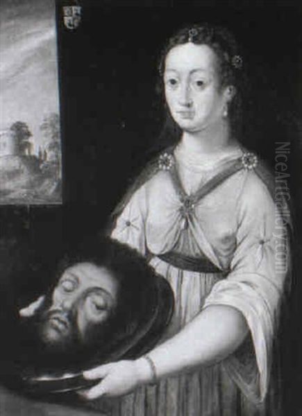 Bildnis Der Salome Mit Dem Haupt Des Johannes Oil Painting by Ernst-Gotthilf Bosse