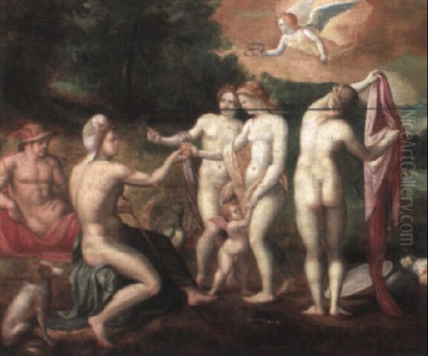 The Judgement Of Paris Oil Painting by Ernst-Gotthilf Bosse