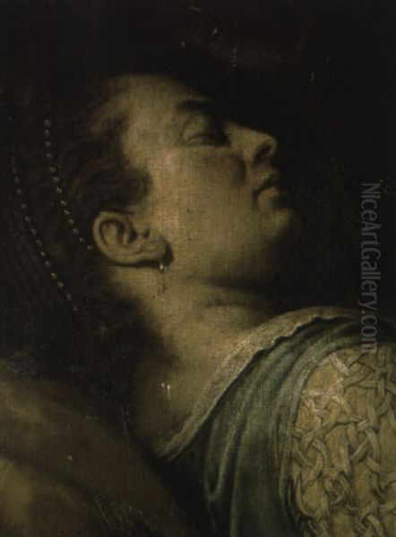 Diana Sleeping Oil Painting by Ernst-Gotthilf Bosse