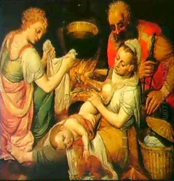 The Holy Family Oil Painting by Ernst-Gotthilf Bosse