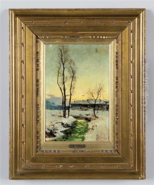 Paesaggio Invernale Oil Painting by Francesco Bosso