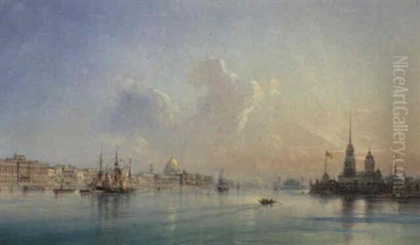 La Citta Del Sogno Oil Painting by Carlo Bossoli