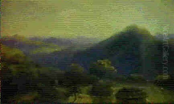 Paesaggio Del Caucaso Oil Painting by Carlo Bossoli