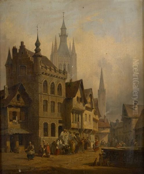 Benediction A Gand Oil Painting by Francois Antoine Bossuet