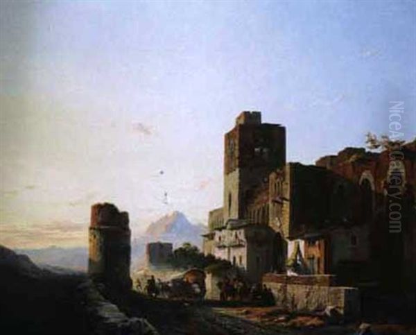 Vista De Toledo (view Of Toledo) Oil Painting by Francois Antoine Bossuet