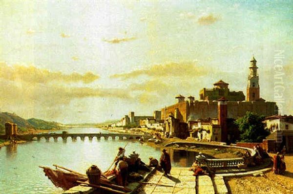 Cordova Oil Painting by Francois Antoine Bossuet