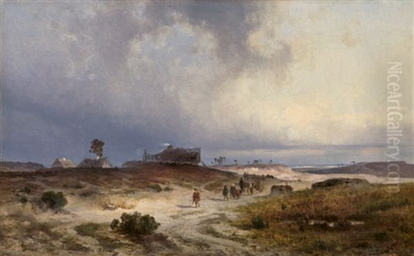 Pommersche Kustenlandschaft Bei Aufziehendem Sturm Oil Painting by Herman Both