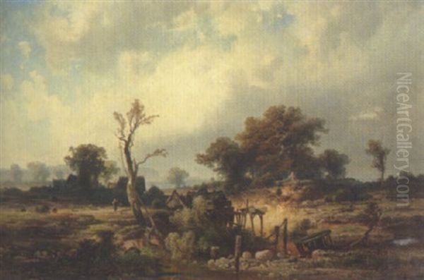 Landschaft Oil Painting by Herman Both