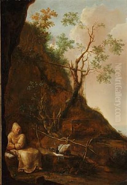 The Penitent Mary Magdalene Oil Painting by Jan Dirksz. Both