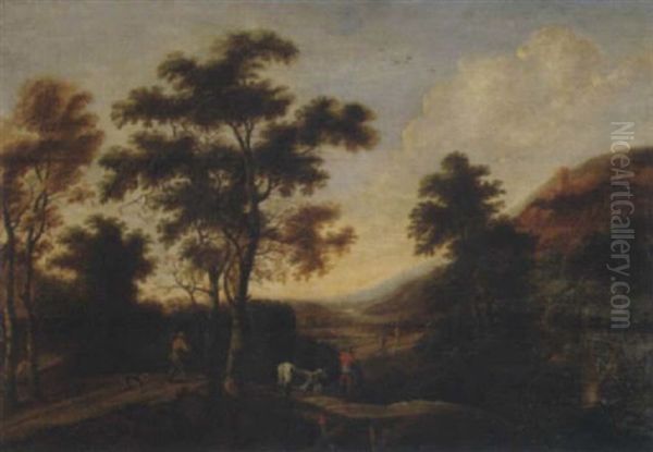 Landschaft Mit Hirten Und Herde by Jan Dirksz. Both