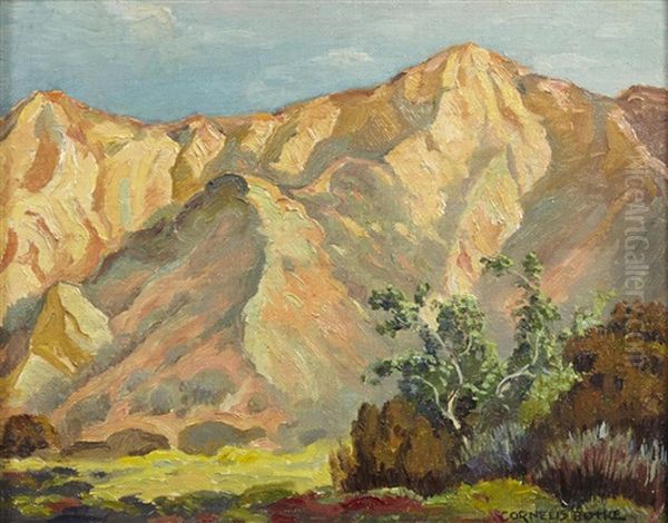 Cliffs, Santa Paula Oil Painting by Cornelis Botke