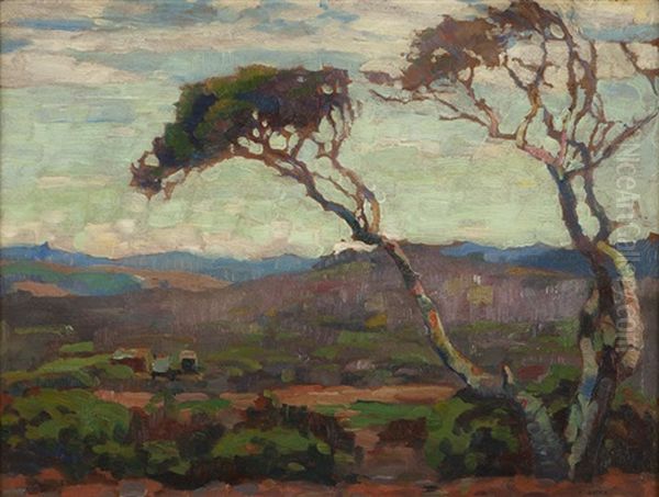 Carmel Valley Oil Painting by Cornelis Botke