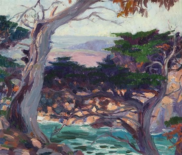 Cypress - Point Lobos Oil Painting by Cornelis Botke