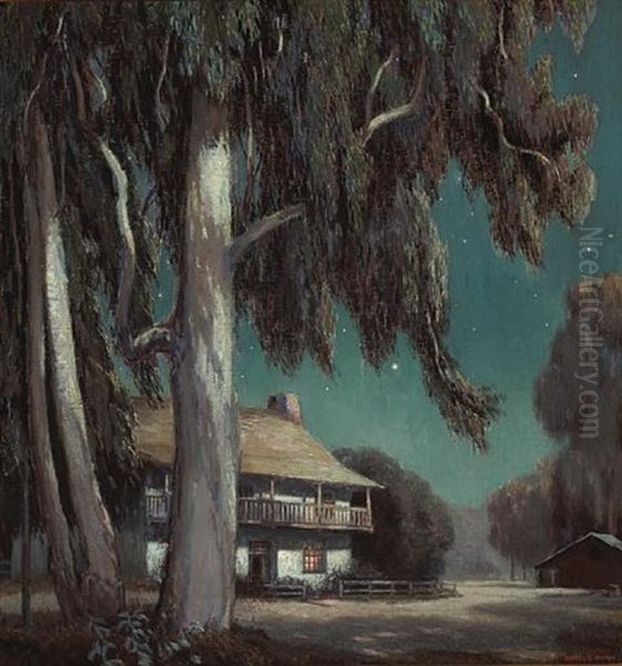 California Moonlight Oil Painting by Cornelis Botke