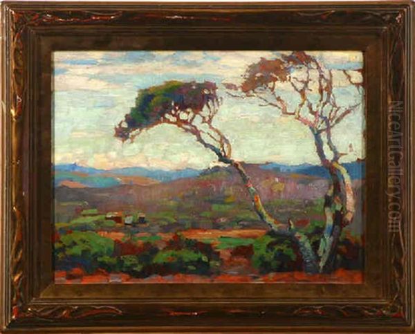 Carmel Valley Oil Painting by Cornelis Botke