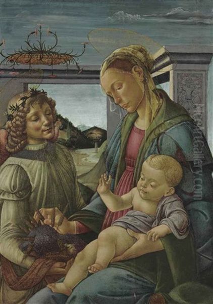 The Madonna Of The Eucharist Oil Painting by Sandro Botticelli