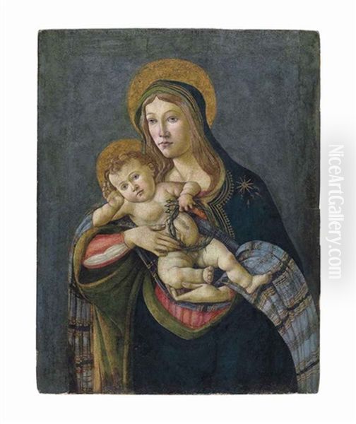 The Madonna And Child With The Crown Of Thorns And Three Nails Oil Painting by Sandro Botticelli