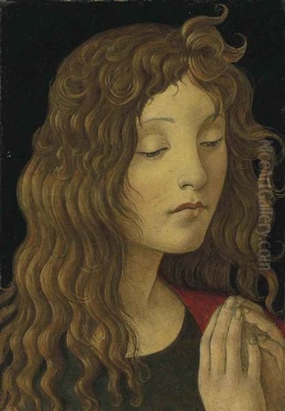 Saint John The Baptist (fragment) Oil Painting by Sandro Botticelli