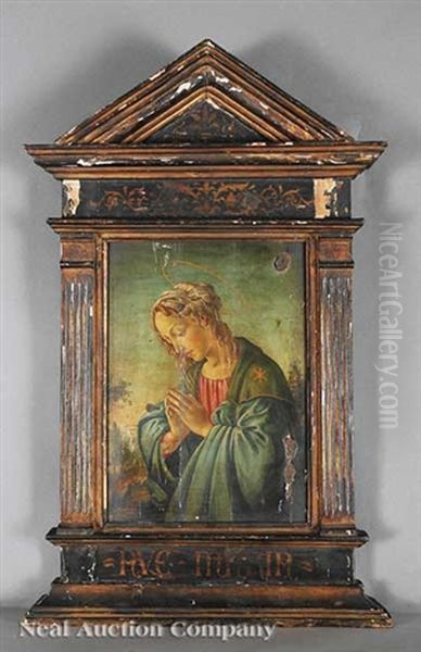 Virgin In Adoration Oil Painting by Sandro Botticelli