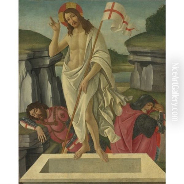 The Resurrection (collab. W/studio) Oil Painting by Sandro Botticelli