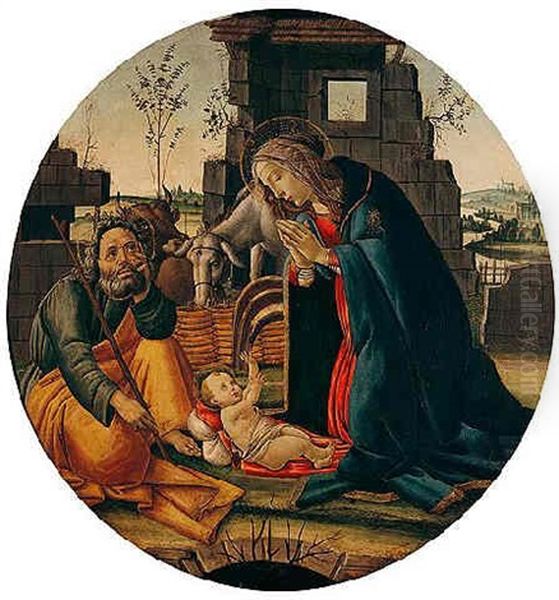 The Adoration Of The Christ Child Oil Painting by Sandro Botticelli