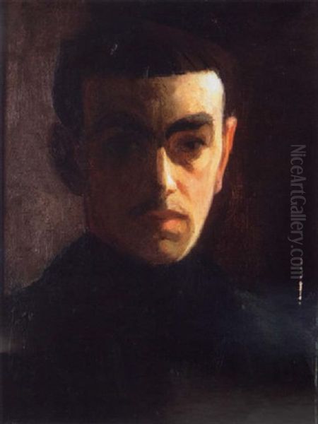 Autoportrait Oil Painting by Georges Alfred Bottini