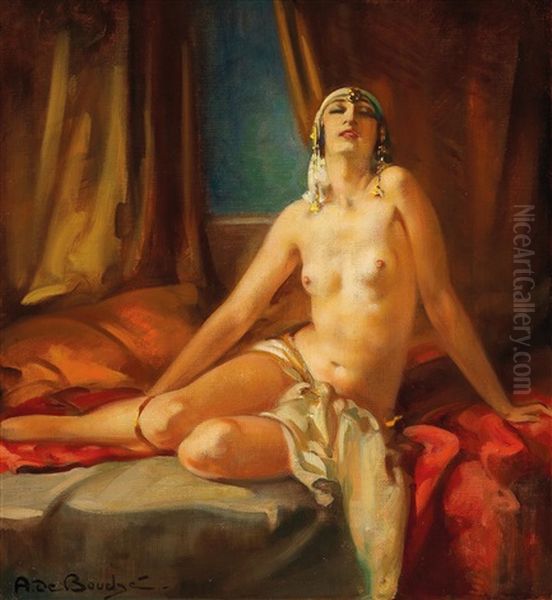 Odalisque Oil Painting by Arnulf De Bouche