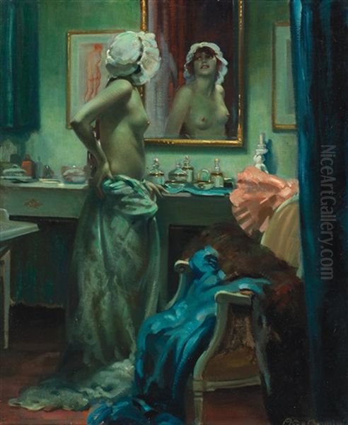 In The Boudoir Oil Painting by Arnulf De Bouche