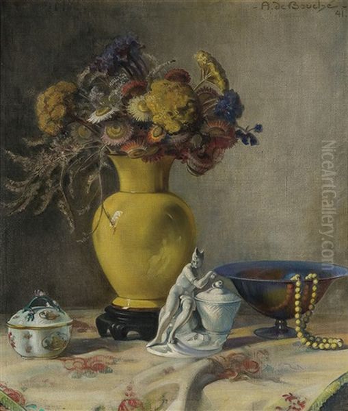 Still Life Oil Painting by Arnulf De Bouche