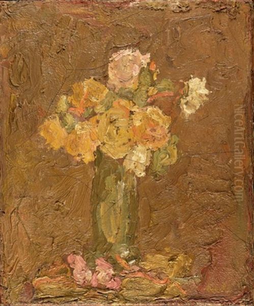 Grand Bouquet De Fleurs Oil Painting by Georges Bouche