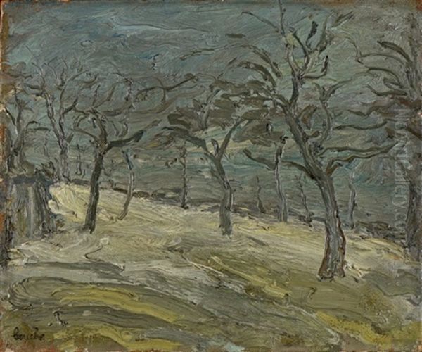 Arbres En Hiver Oil Painting by Georges Bouche