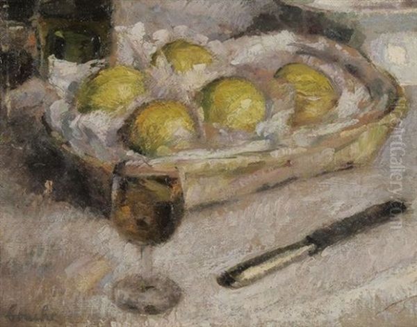 Nature Morte Aux Poires Oil Painting by Georges Bouche