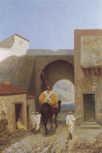 Le Depart De La Mariee Oil Painting by Auguste Bouchet