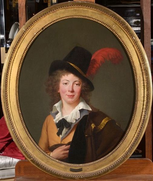 Portrait De Francois, Marquis De Bassompierre Oil Painting by Louis-Andre-Gabriel Bouchet